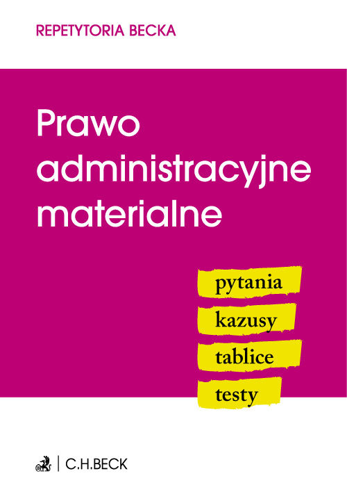 Prawo administracyjne materialne Pytania Kazusy Tablice Testy