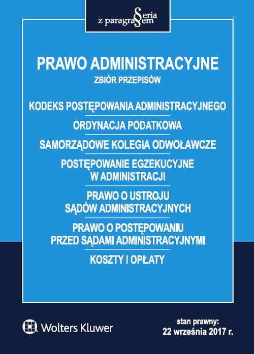 Prawo administracyjne Zbiór przepisów