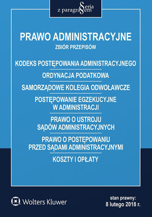 Prawo administracyjne Zbiór przepisów