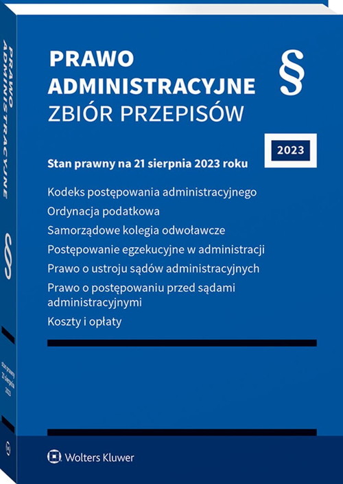 Prawo administracyjne Zbiór przepisów