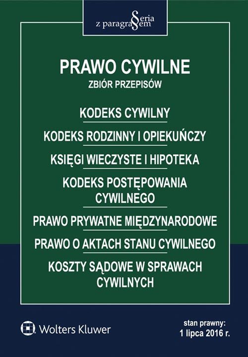 Prawo cywilne Zbiór przepisów