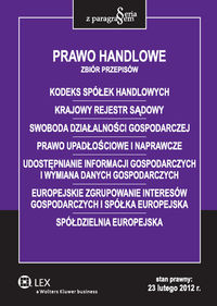 Prawo handlowe Zbiór przepisów