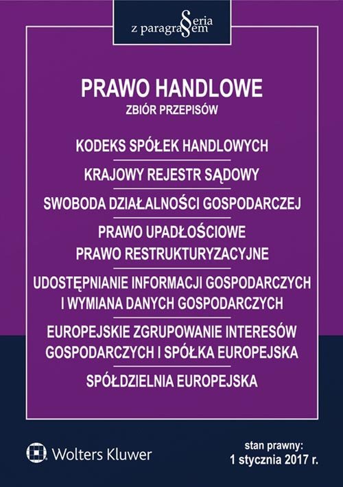 Prawo handlowe Zbiór przepisów