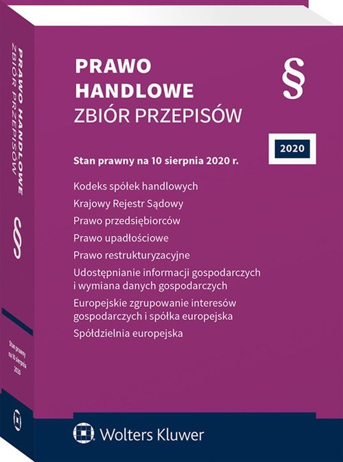 Prawo handlowe Zbiór przepisów