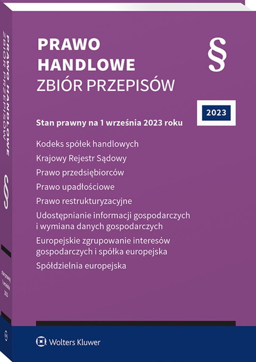 Prawo handlowe Zbiór przepisów
