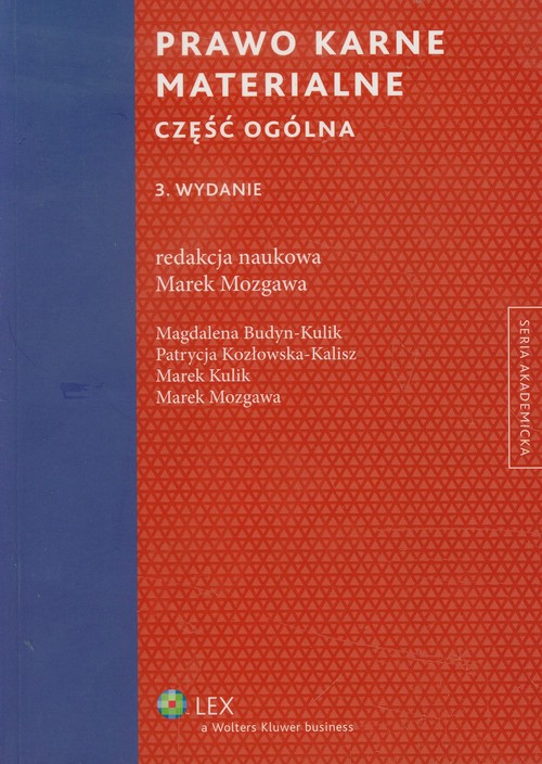 Prawo karne materialne. Część ogólna