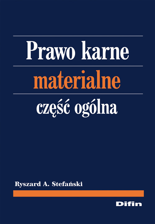 Prawo karne materialne, część ogólna