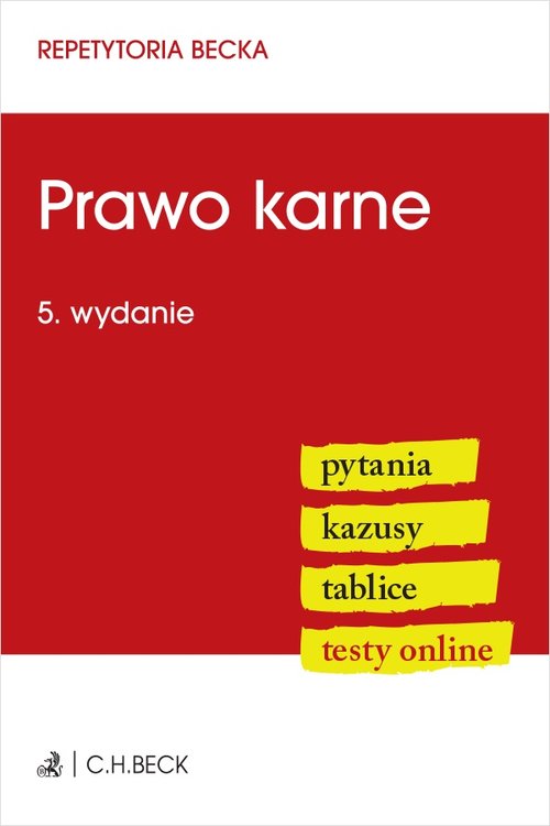 Prawo karne. Pytania. Kazusy. Tablice. Testy online
