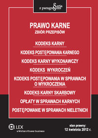 Prawo karne Zbiór przepisów