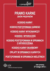 Prawo karne Zbiór przepisów