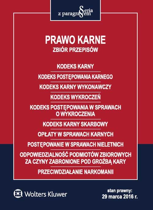 Prawo karne Zbiór przepisów