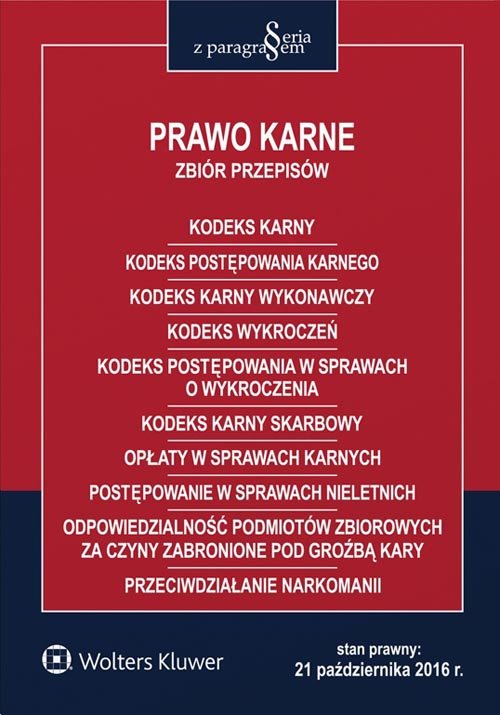 Prawo karne Zbiór przepisów