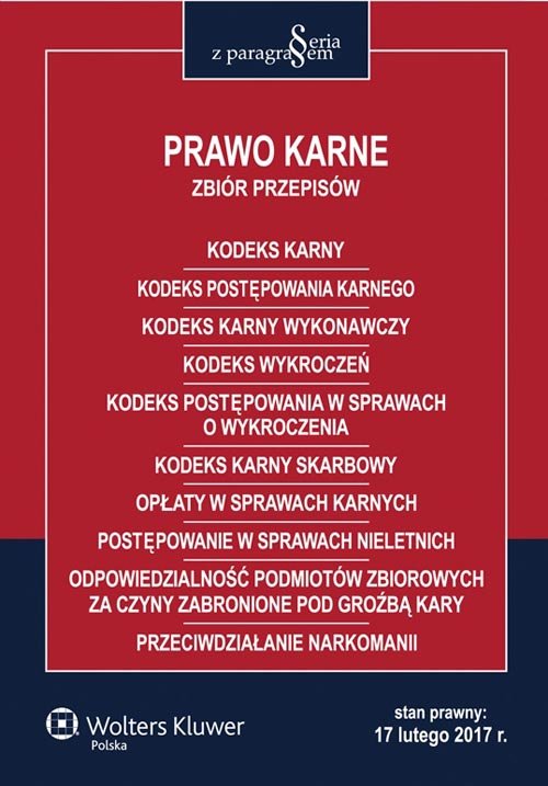 Prawo karne Zbiór przepisów