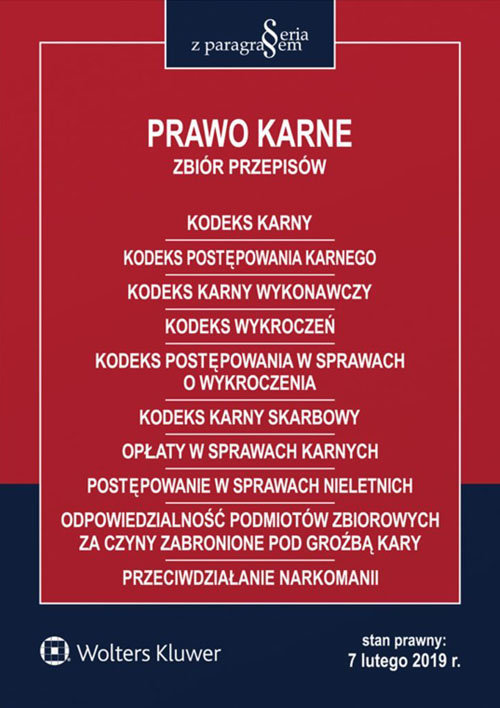 Prawo karne Zbiór przepisów