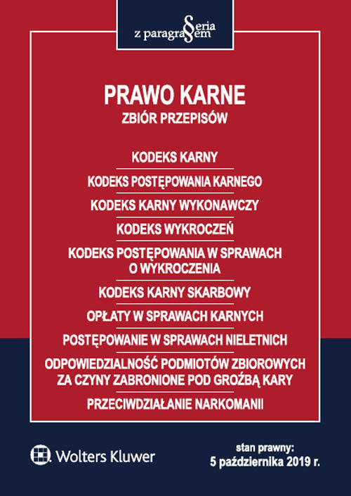 Prawo karne Zbiór przepisów