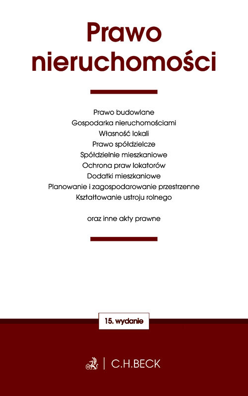 Prawo nieruchomości oraz ustawy towarzyszące