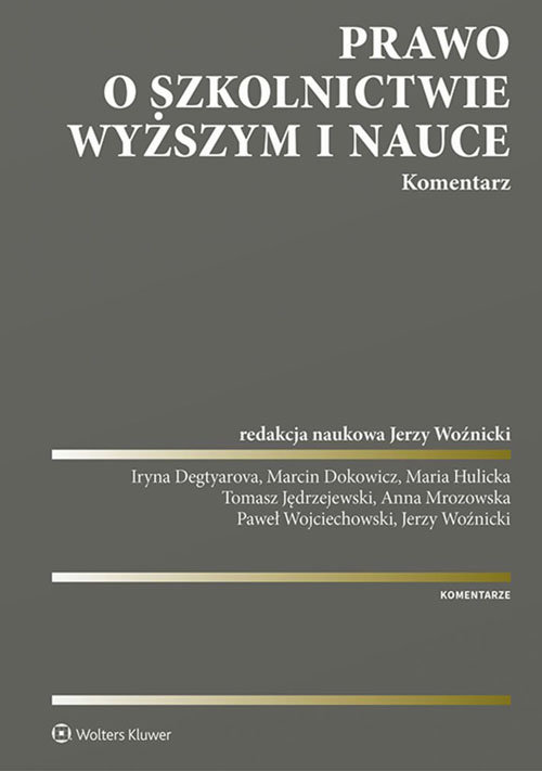 Prawo o szkolnictwie wyższym i nauce Komentarz