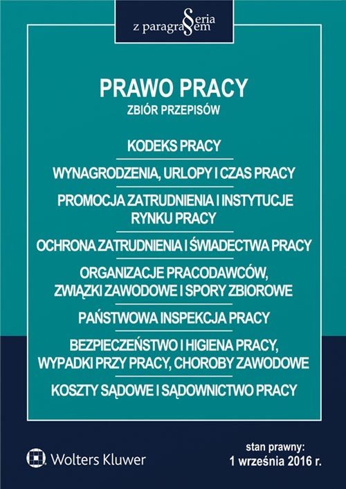Prawo pracy Zbiór przepisów
