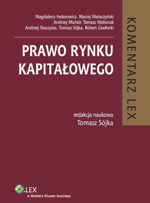 Komentarz LEX. Prawo rynku kapitałowego