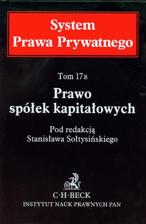 Prawo spółek kapitałowych tom 17B