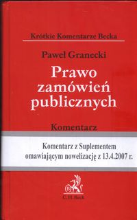 Prawo zamówień publicznych komentarz / Suplement