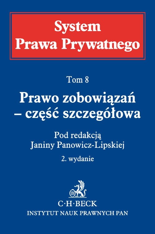 Prawo zobowiązań - część szczegółowa Tom 8
