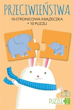 Przeciwieństwa. Książeczka + 10 puzzli