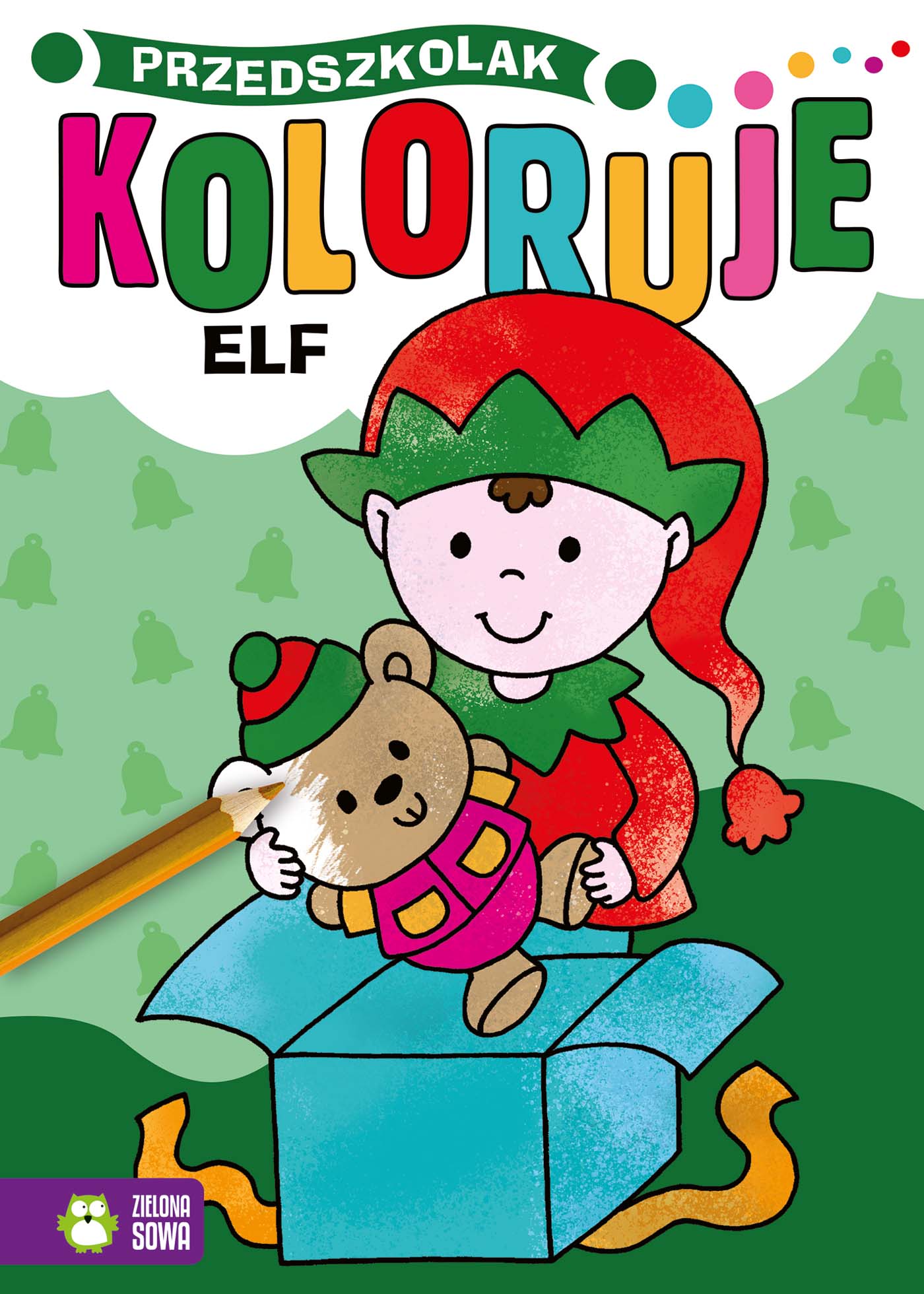 Przedszkolak koloruje Elf