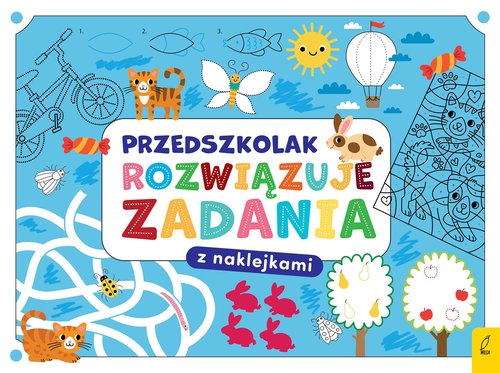 Przedszkolak rozwiązuje zadania Zeszyt niebieski