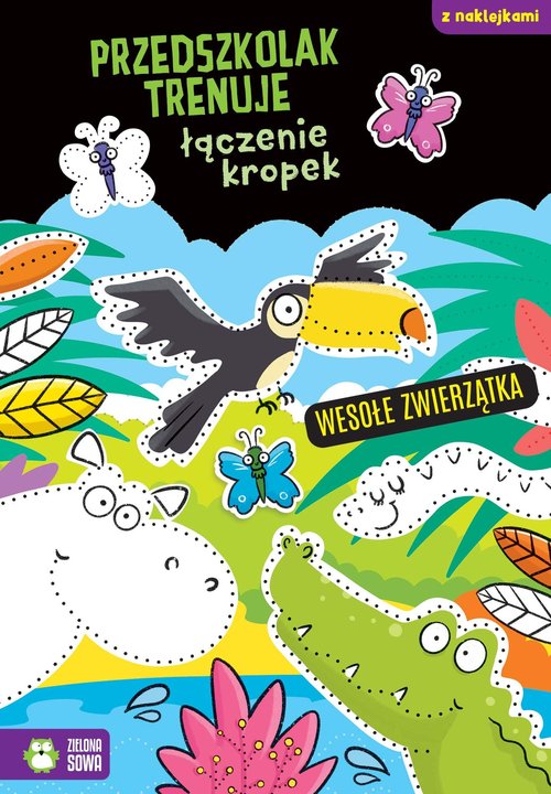 Przedszkolak trenuje łączenie kropek Wesołe zwierzątka