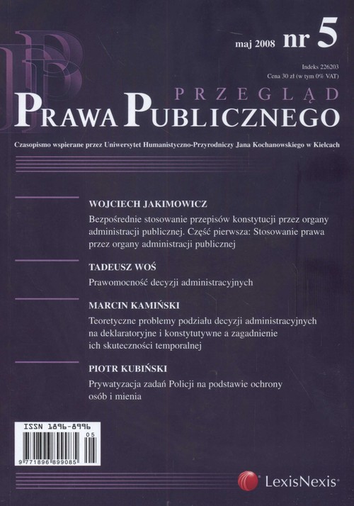 Przegląd Prawa Publicznego  2008/04