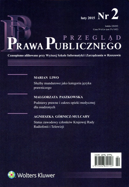 Przegląd Prawa Publicznego Nr 2  luty 2015