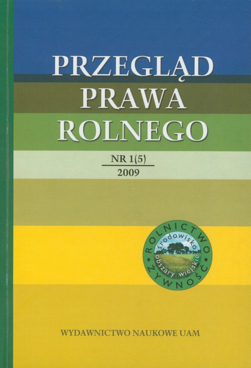 Przegląd Prawa Rolnego 1 (5) /2009