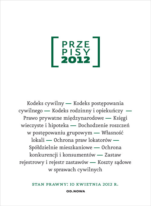 Przepisy 2012. Zbiór cywilny