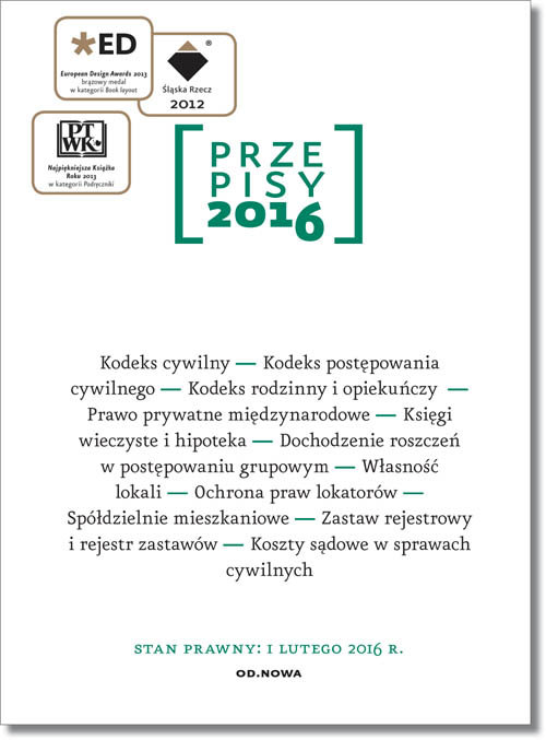 Przepisy 2016 Zbiór cywilny