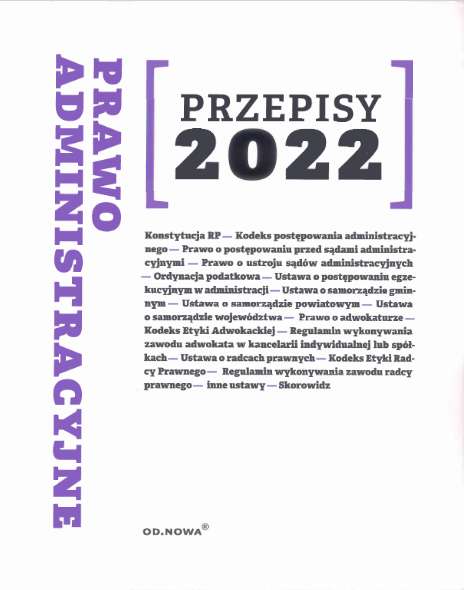 Przepisy 2022 Prawo administracyjne