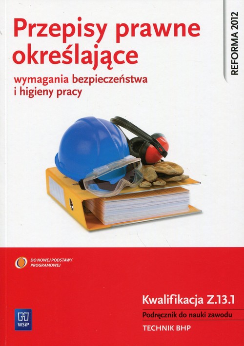 Przepisy prawne określające wymagania bezpieczeństwa i higieny pracy Kwalifikacja Z.13.1 Podręcznik