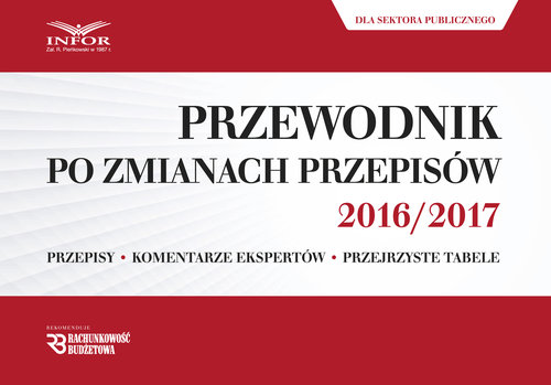 Przewodnik po zmianach przepisów 2016/2017 dla sektora publicznego