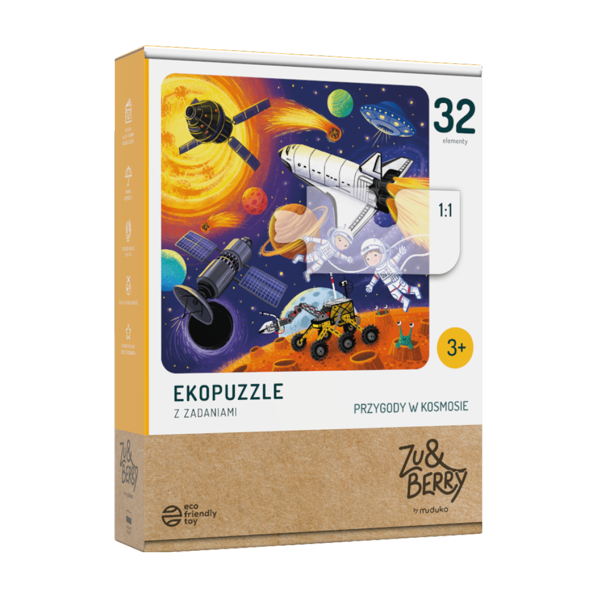 Przygody w kosmosie Ekopuzzle z zadaniami
