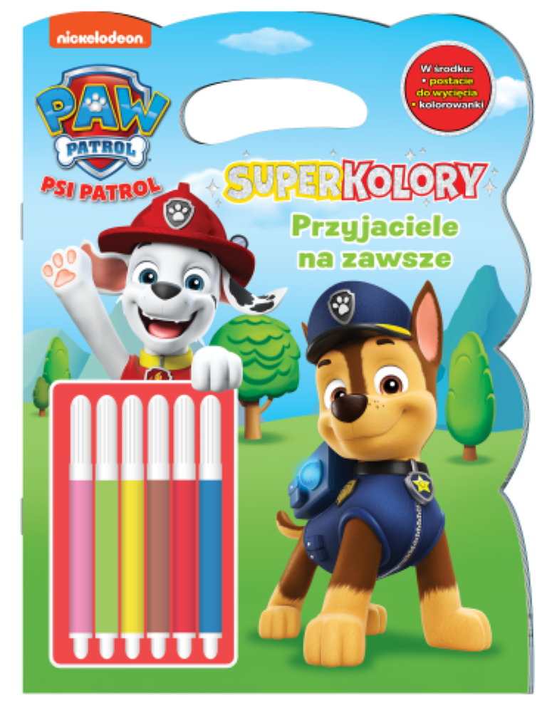 Przyjaciele na zawsze. Psi Patrol. Superkolory