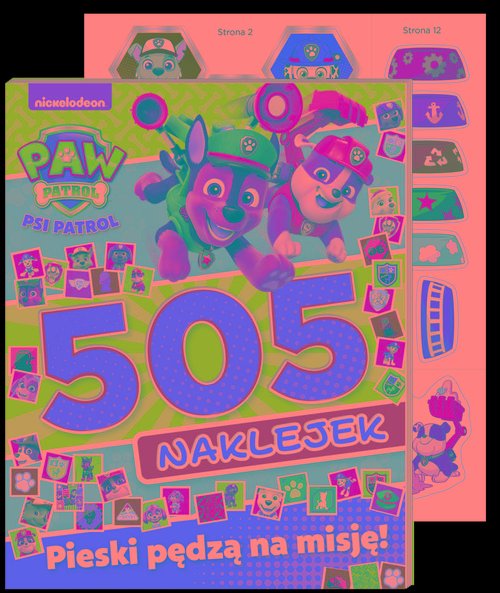 Psi Patrol 505 naklejek Pieski pędzą na misję