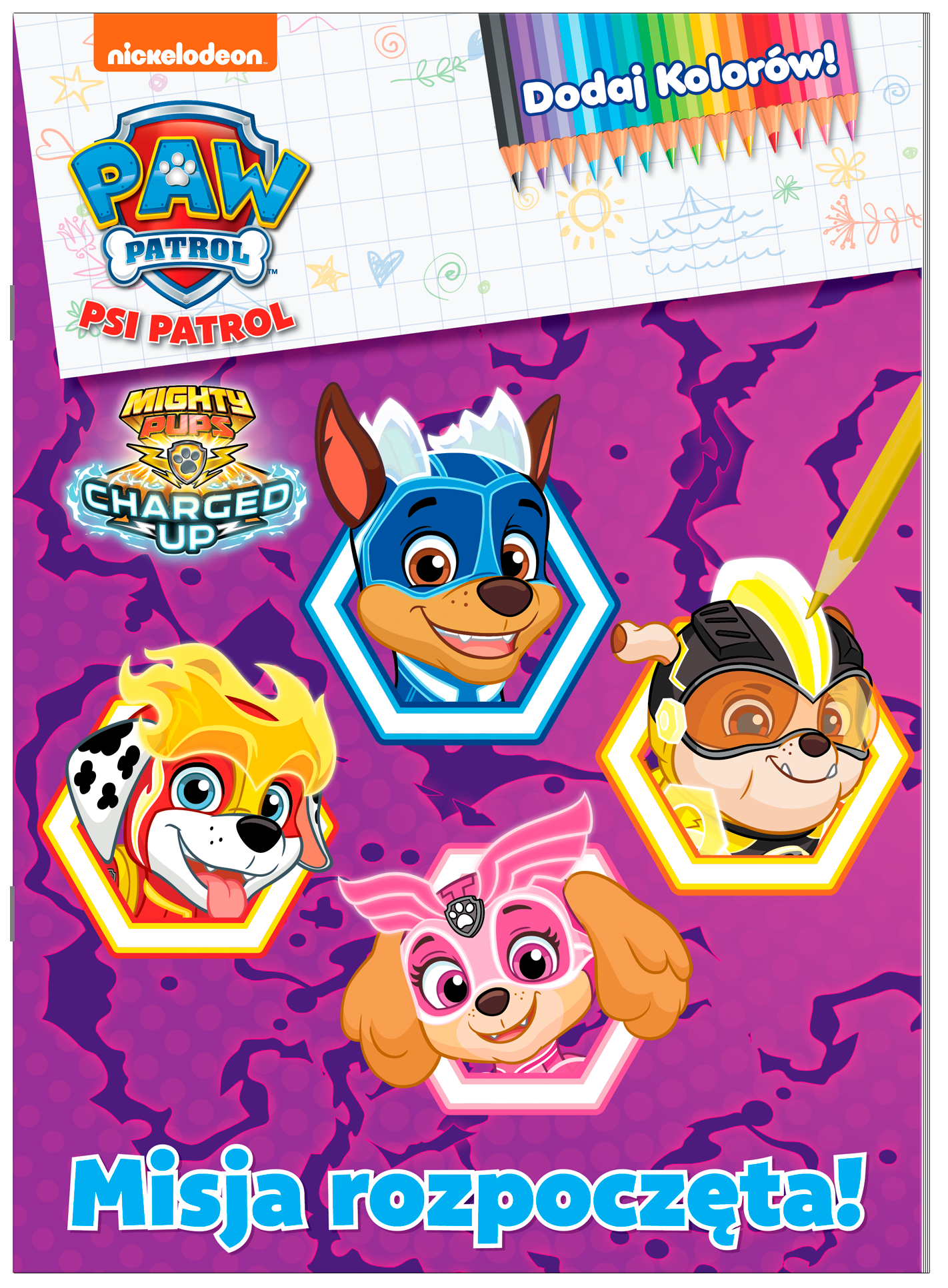 Psi Patrol Dodaj kolorów! Barwne przygody piesków