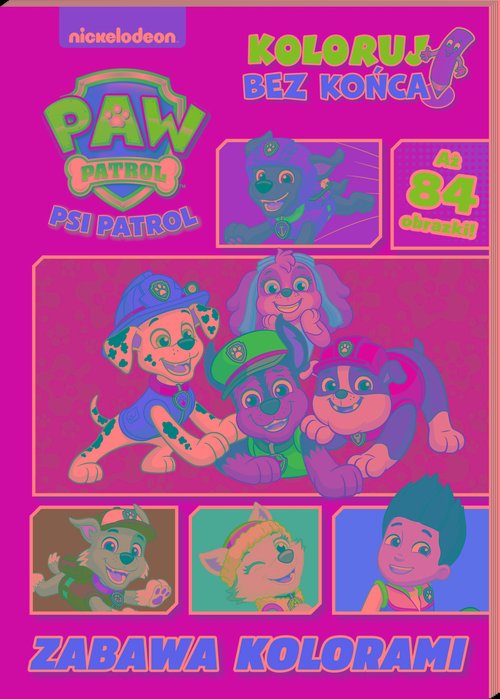 Psi Patrol Koloruj bez końca Część 3 Zabawa kolorami