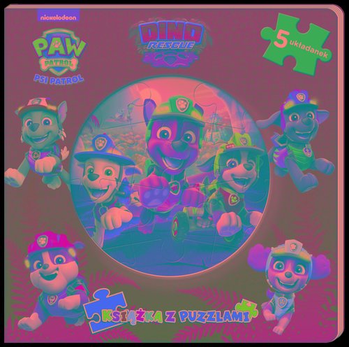 Psi Patrol Książka z puzzlami