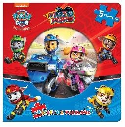 Psi Patrol. Moto Pups. Książka z puzzlami