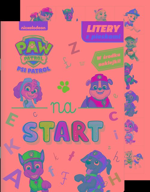 Psi Patrol Na start 5 Litery z pieskami