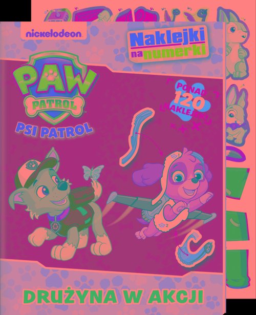 Psi Patrol Naklejki na numerki Drużyna w akcji