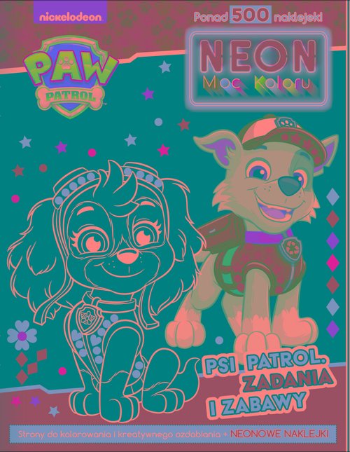 Psi Patrol Neon Moc koloru Psi Patrol Zadania i zabawy