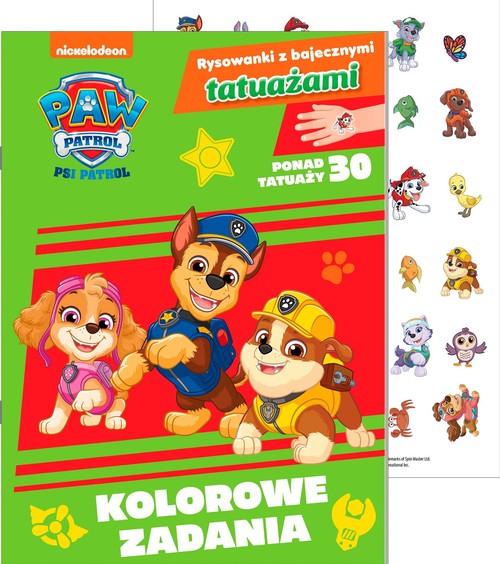 Psi Patrol Rysowanki z bajecznymi tatuażami