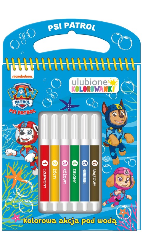 Psi Patrol Ulubione kolorowanki 3 Kolorowa akcja pod wodą